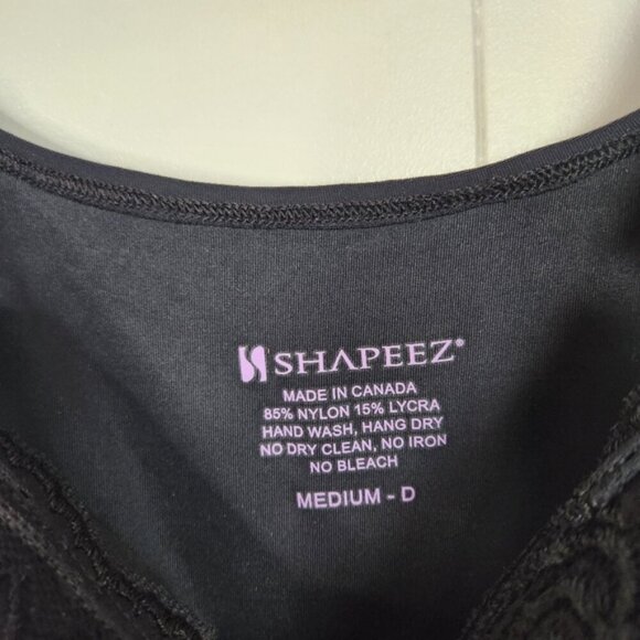 Shapeez Tankee Lacee Lace Shapewear Underwire Smoothing Tank Top Medium D Cup - Picture 7 of 8